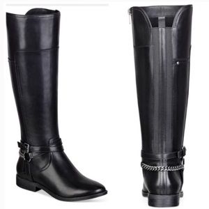 Marc Fisher Alexis black leather boots